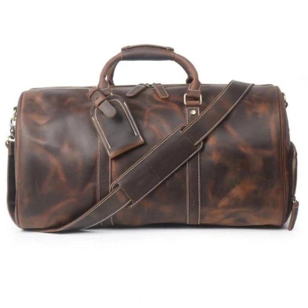 SHLeather / Weekend Duffle Bag - New- Genuine Leather - Excellent Condition